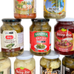 vários tipos de rótulos de conserva